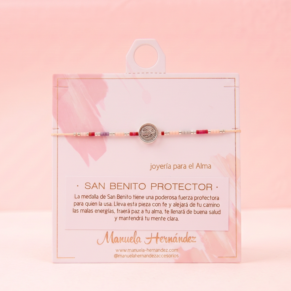 PULSERA SAN BENITO PROTECTOR - MIYUKI PLATEADA