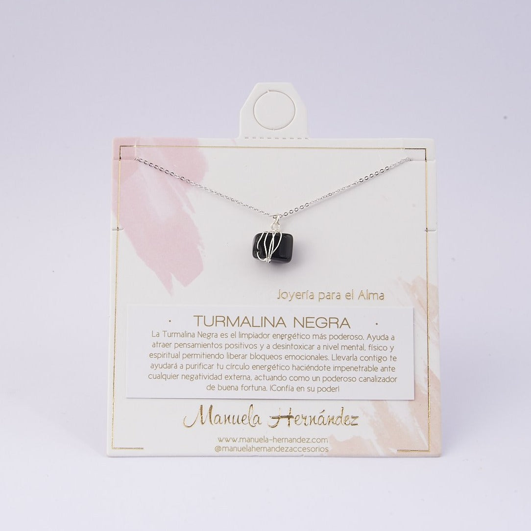 COLLAR AMBAR - PLATEADO